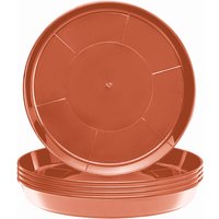 Garronda Blumentopf Untersetzer GD-0026 (5 Stück Terrakotta, ⌀ 50cm H 6,2cm) von GARRONDA