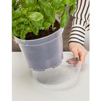 Garronda Blumentopf Untersetzer GD-0026 (Transparent, ⌀ 14cm H 2,2cm) von GARRONDA