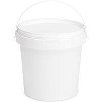 Garronda Eimer mit Deckel 1 L für die Lagerung von Lebensmittel- und Chemischen Produkten 10 Stück Weiß GD-0071 Garronda Eimer mit Deckel 1 L für die Lagerung von Lebensmittel- und Chemischen Produkten 10 Stück Weiß GD-0071 von GARRONDA