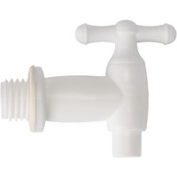Garronda Fasshahn 3/4 Zoll – Robuster Wasserhahn für Regentonnen und Kunststofffässer, ideal für Gartenbewässerung, BPA-frei, HDPE, GD-0142 von GARRONDA