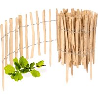 Garronda Gartenzaun zum Stecken aus Haselnüsse Zaun Garten Staketenzaun Beeteinfassung Holz Steckzaun Hochwertiger Gartenzaun für Ihren Garten Garronda Gartenzaun zum Stecken aus Haselnüsse Zaun Garten Staketenzaun Beeteinfassung Holz Steckzaun Hochwertiger Gartenzaun für Ihren Garten von GARRONDA