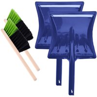 Garronda Kehrschaufel Set 2 Stück mit komplett aus Metall gefertigter Schaufel und Handfeger aus Holz und Synthetik Kehrbesen für Haushalt GD-0172 Garronda Kehrschaufel Set 2 Stück mit komplett aus Metall gefertigter Schaufel und Handfeger aus Holz und Synthetik Kehrbesen für Haushalt GD-0172 von GARRONDA