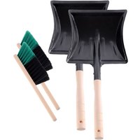Garronda Kehrschaufel Set Kehrgarnitur aus Metall und Synthetik Handfeger mit kurzem Griff Kehrblech Kehrbesen für Haushalt nützliches Set Handfeger Garronda Kehrschaufel Set Kehrgarnitur aus Metall und Synthetik Handfeger mit kurzem Griff Kehrblech Kehrbesen für Haushalt nützliches Set Handfeger von GARRONDA