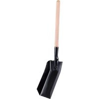 Garronda Kohleschaufel Metallschaufel Kehrschaufel Kohlenschaufel für Kamin Größe: 52 x 11 cm GD-0008 (Schwarz) von GARRONDA