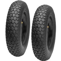 Garronda Reifen Set 2er Pack 4.80/4.00-8 mit Schlauch Schubkarrenreifen Ersatzreifen Schubkarre Bollerwagen Autoventil 2PR Gummi Ø 390 mm für Garronda Reifen Set 2er Pack 4.80/4.00-8 mit Schlauch Schubkarrenreifen Ersatzreifen Schubkarre Bollerwagen Autoventil 2PR Gummi Ø 390 mm für von GARRONDA