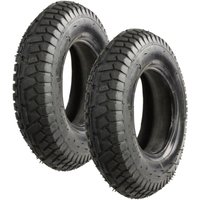 Garronda Reifen Set 2er Pack 4.80/4.00-8 mit Schlauch Schubkarrenreifen Ersatzreifen Schubkarre Bollerwagen Autoventil 6PR Gummi Ø 400 mm für Garronda Reifen Set 2er Pack 4.80/4.00-8 mit Schlauch Schubkarrenreifen Ersatzreifen Schubkarre Bollerwagen Autoventil 6PR Gummi Ø 400 mm für von GARRONDA