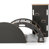 Garronda Set 4 in 1 Kletterbogen mit Rutsche, Tischplatte und Kissen Montessori Spielzeug ab 1 Jahr GD-0062 (Schwarz Kletterbogen mit Rutsche, Garronda Set 4 in 1 Kletterbogen mit Rutsche, Tischplatte und Kissen Montessori Spielzeug ab 1 Jahr GD-0062 (Schwarz Kletterbogen mit Rutsche, von GARRONDA