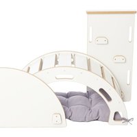 Garronda Set 4 in 1 Kletterbogen mit Rutsche, Tischplatte und Kissen Montessori Spielzeug ab 1 Jahr GD-0062 (Weiß Kletterbogen mit Rutsche, Garronda Set 4 in 1 Kletterbogen mit Rutsche, Tischplatte und Kissen Montessori Spielzeug ab 1 Jahr GD-0062 (Weiß Kletterbogen mit Rutsche, von GARRONDA