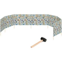 Garronda Strand Windschutz Sichtschutz 10m lang Plus Gummihammer GAEX001 (Mehrfachdruck, 10m) von GARRONDA