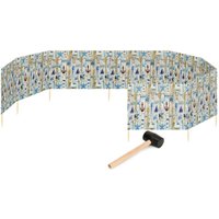 Garronda Strand Windschutz Sichtschutz 12m lang Plus Gummihammer GAEX001 (Mehrfachdruck, 12m) von GARRONDA