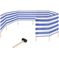 Garronda Strand Windschutz Sichtschutz 12m lang Plus Gummihammer GAEX001 (Streifen, 12 m) von GARRONDA