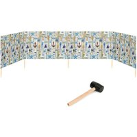 Garronda Strand Windschutz Sichtschutz 5m lang Plus Gummihammer GAEX001 (Mehrfachdruck, 5m) von GARRONDA