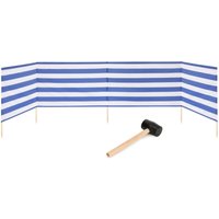 Garronda Strand Windschutz Sichtschutz 5m lang Plus Gummihammer GAEX001 (Streifen, 5 m) von GARRONDA