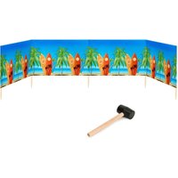 Garronda Strand Windschutz Sichtschutz 5m lang Plus Gummihammer GAEX001 (Surfbretter, 5m) von GARRONDA
