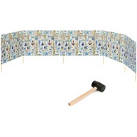 Garronda Strand Windschutz Sichtschutz 6m lang Plus Gummihammer GAEX001 (Mehrfachdruck, 6m) von GARRONDA