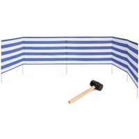 Garronda Strand Windschutz Sichtschutz 6m lang Plus Gummihammer GAEX001 (Streifen, 6 m) von GARRONDA