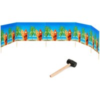 Garronda Strand Windschutz Sichtschutz 6m lang Plus Gummihammer GAEX001 (Surfbretter, 6m) von GARRONDA