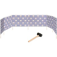 Garronda Strand Windschutz Sichtschutz 8m lang Plus Gummihammer GAEX001 (Streifen/Anker-2, 8 m) von GARRONDA