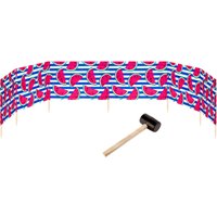 Garronda Strand Windschutz Sichtschutz 8m lang Plus Gummihammer GAEX001 (Wassermelone-66, 8 m) von GARRONDA