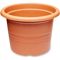 Garronda Terracotta Blumentopf rund aus Kunststoff Pflanzentopf für Blumen und andere Pflanzen Blumentöpfe Plastik GD-0022 (Terracotta, ⌀ 23cm H von GARRONDA