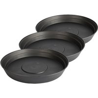 Garronda Untersetzer Blumentopf aus Kunststoff 1 Stück oder 3er Pack Plastik Pflanztopf Pflanzen Untersetzer rund für Pflanztöpfe Set GD-0023 (3 von GARRONDA