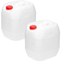 Garronda Wasserkanister Camping BPA-frei Lebensmittelecht Wasserbehälter Kanister 20L Wassertank Camping Zubehör Outdoor Wasserkanister 20L 2er Pack von GARRONDA