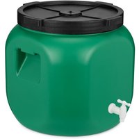 Garronda Weithalsfass 40 Liter Futtertonne mit Deckel ohne Dichtung– BPA-freier HDPE Futterbehälter für Wasser, Lagerung, Tierfutter, Sauerkraut und von GARRONDA