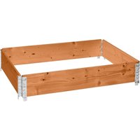 Garronda naturbelassene Hochbeete für Garten Palettenrahmen 120x80x20 cm Hochbeet Holz 1 Stück steckbar stapelbar faltbar für Pflanzen Blumen Kräuter Garronda naturbelassene Hochbeete für Garten Palettenrahmen 120x80x20 cm Hochbeet Holz 1 Stück steckbar stapelbar faltbar für Pflanzen Blumen Kräuter von GARRONDA
