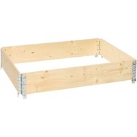 Garronda naturbelassene Hochbeete für Garten Palettenrahmen 120x80x20 cm Hochbeet Holz 1 Stück steckbar stapelbar faltbar für Pflanzen Blumen Kräuter Garronda naturbelassene Hochbeete für Garten Palettenrahmen 120x80x20 cm Hochbeet Holz 1 Stück steckbar stapelbar faltbar für Pflanzen Blumen Kräuter von GARRONDA