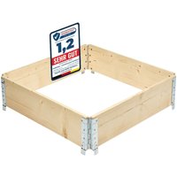 Garronda naturbelassene Hochbeete für Garten Palettenrahmen Hochbeet Holz steckbar stapelbar faltbar für Pflanzen Blumen Kräuter Obst und Gemüse Garronda naturbelassene Hochbeete für Garten Palettenrahmen Hochbeet Holz steckbar stapelbar faltbar für Pflanzen Blumen Kräuter Obst und Gemüse von GARRONDA