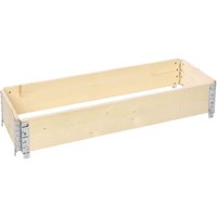 Garronda naturbelassene Hochbeete für Garten Palettenrahmen Hochbeet Holz steckbar stapelbar faltbar für Pflanzen Blumen Kräuter Obst und Gemüse von GARRONDA