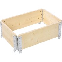 Garronda naturbelassene Hochbeete für Garten Palettenrahmen Hochbeet Holz steckbar stapelbar faltbar für Pflanzen Blumen Kräuter Obst und Gemüse Garronda naturbelassene Hochbeete für Garten Palettenrahmen Hochbeet Holz steckbar stapelbar faltbar für Pflanzen Blumen Kräuter Obst und Gemüse von GARRONDA