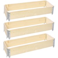 Garronda naturbelassene Hochbeete für Garten Palettenrahmen Hochbeet Holz steckbar stapelbar faltbar für Pflanzen Blumen Kräuter Obst und Gemüse Garronda naturbelassene Hochbeete für Garten Palettenrahmen Hochbeet Holz steckbar stapelbar faltbar für Pflanzen Blumen Kräuter Obst und Gemüse von GARRONDA