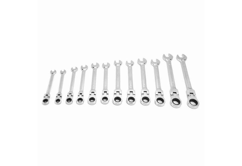 GARRYFIZH Ratschenringschlüssel 12-teiliger Ratschenschlüsselsatz, 8–19 mm, mit Aufbewahrungstasche, 5°Zahnräder reduzieren die Ermüdung und sind leichter zu kontrollieren GARRYFIZH Ratschenringschlüssel 12-teiliger Ratschenschlüsselsatz, 8–19 mm, mit Aufbewahrungstasche, 5°Zahnräder reduzieren die Ermüdung und sind leichter zu kontrollieren von GARRYFIZH