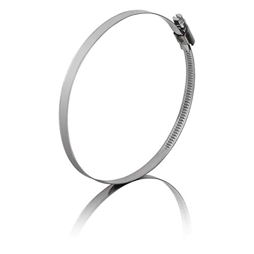 GARSIDURO® Schlauchschellen Edelstahl | 110-130mm [2 Stück] | Profi W4 Schlauchklemme | Schlauchschellen geeignet für den Wäschetrockner oder als Abluftschlauch Schellen & Pool Schlauchschellen von GARSIDURO