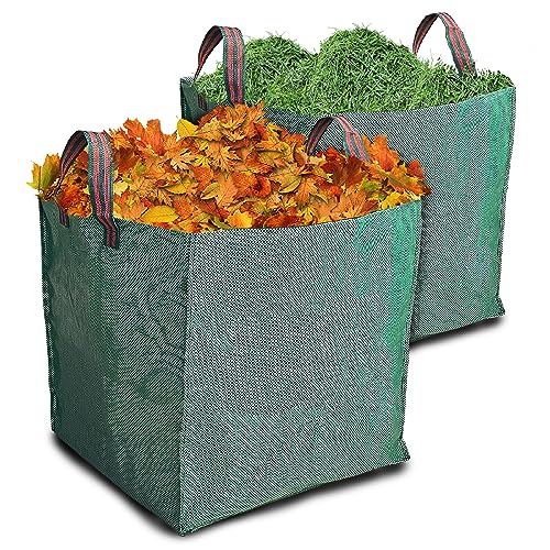 GARTENTECH Gartenabfallsack stabil 2x 120 Liter Gartensack Laubsack klein Laubsammler Grünschnittsack Garten Abfallsack Gartenabfallbehälter faltbar GARTENTECH Gartenabfallsack stabil 2x 120 Liter Gartensack Laubsack klein Laubsammler Grünschnittsack Garten Abfallsack Gartenabfallbehälter faltbar von GARTENTECH
