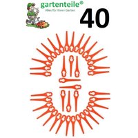 40 Ersatz Messer passend für Florabest Akku Rasentrimmer FAT18B2 - lidl 95940 von GARTENTEILE®