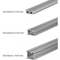Alu-Schiene Unterkonstruktion Terrassen Bodenverlegeprofil Aluminium Aluprofil-Alu-Schiene M 23x45 mm 10 cm von GARTENWELT RIEGELSBERGER
