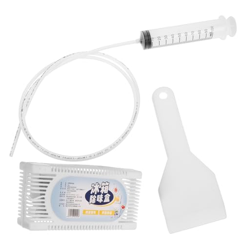 GARVALON 1 Satz Kühlschrankbagger Gadget Werkzeug Abflussstopfen Abflussreiniger Verstopfungsentferner Stäbchen Zum Entfernen Von Abflussverstopfungen Gefrierreinigungszubehör Plastik von GARVALON
