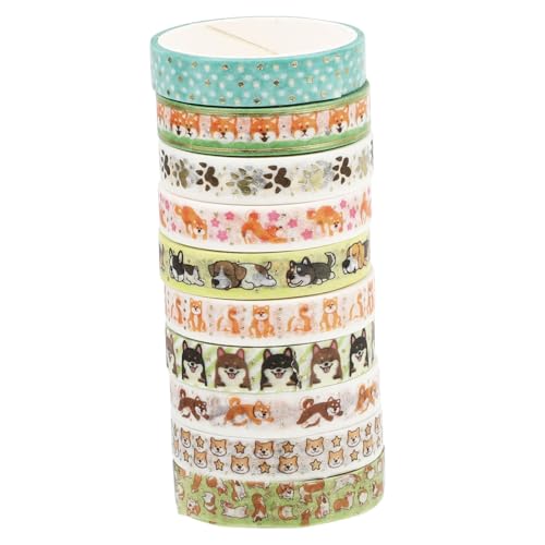 GARVALON 10 Rollen Hot Stamping Washi Tape Set Dünnes Goldfarbenes Klebeband mit Starker Haftung Beschreibbar und Leicht Abreißbar Dekoratives Bastelband für Scrapbooking Journaling und GARVALON 10 Rollen Hot Stamping Washi Tape Set Dünnes Goldfarbenes Klebeband mit Starker Haftung Beschreibbar und Leicht Abreißbar Dekoratives Bastelband für Scrapbooking Journaling und von GARVALON