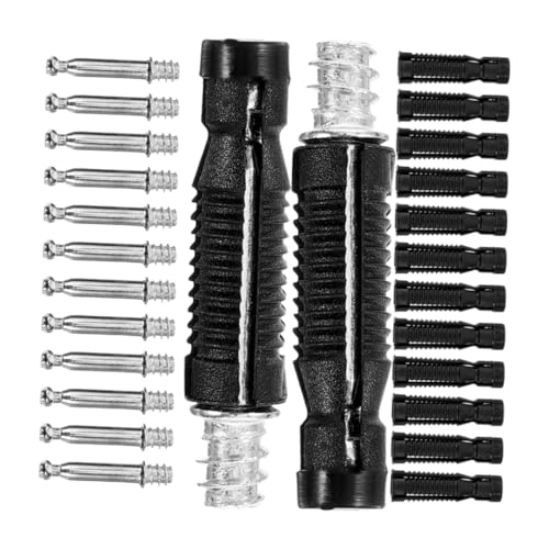 GARVALON 100 Stück Teiliges Möbelverbinder Nylon und Kaltgewalztem Stahl Vormontierte Einschraubmutter Unsichtbarer Möbelverbinder für Schränke Betten Kleiderschränke Einfache von GARVALON