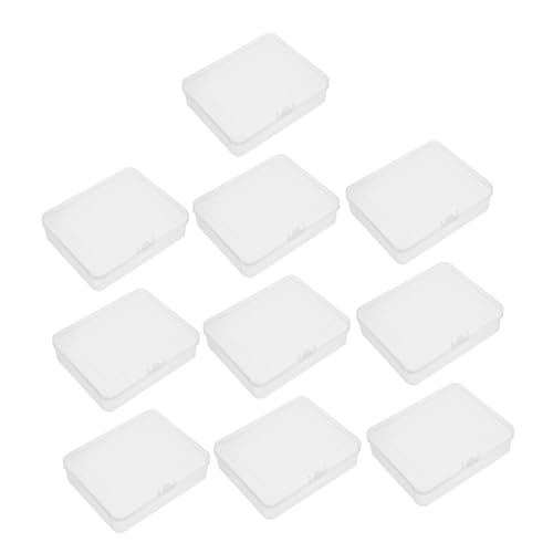 GARVALON 10stücke Mini-kunststoffbehälter Rechteckig Durchsichtige Aufbewahrungsbox Mit Klappdeckel Organizer Für Perlen Schmuck Bastelbedarf Kleine Accessoires Und Münzen Langlebig GARVALON 10stücke Mini-kunststoffbehälter Rechteckig Durchsichtige Aufbewahrungsbox Mit Klappdeckel Organizer Für Perlen Schmuck Bastelbedarf Kleine Accessoires Und Münzen Langlebig von GARVALON