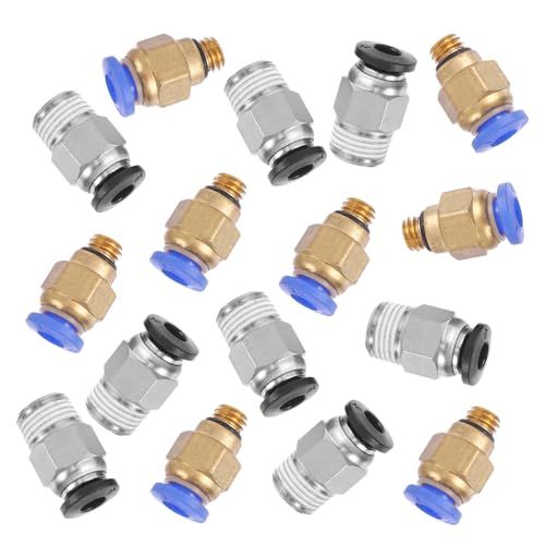 GARVALON 16 Stück Teiliges Pneumatisches Schnellkupplungs aus Messing Hochdruckbeständige Drucker Adapter Verbinder für Luftschlauch Präzise und Langlebig Zubehör für Drucker von GARVALON