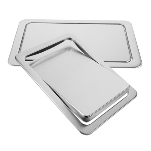 GARVALON 2 Stück Edelstahl Abdeckplatte für Einbau mülleimer Schwenkbarer Deckel mit Geräuscharmer Funktion Rostfrei Geeignet für Küchen Badezimmer arbeitsplatten Rechteckiges Design GARVALON 2 Stück Edelstahl Abdeckplatte für Einbau mülleimer Schwenkbarer Deckel mit Geräuscharmer Funktion Rostfrei Geeignet für Küchen Badezimmer arbeitsplatten Rechteckiges Design von GARVALON