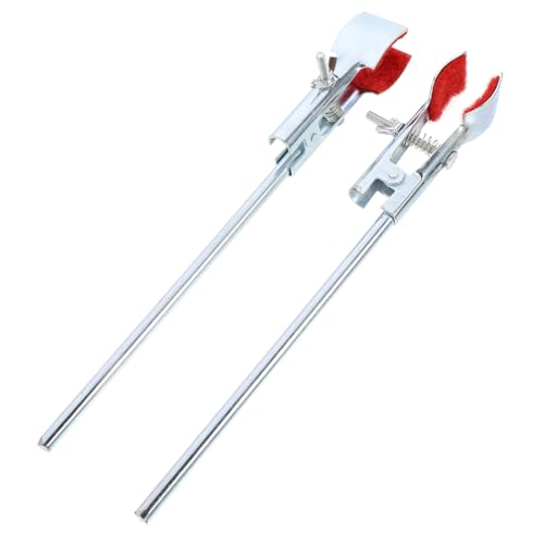 GARVALON 2 Stück Teiliges Labor eisenständer klemmset aus Robustem Material Einsetzbar als Becher Dreieckskolben Reagenzglas klemme für Sichere Laborfixierung GARVALON 2 Stück Teiliges Labor eisenständer klemmset aus Robustem Material Einsetzbar als Becher Dreieckskolben Reagenzglas klemme für Sichere Laborfixierung von GARVALON