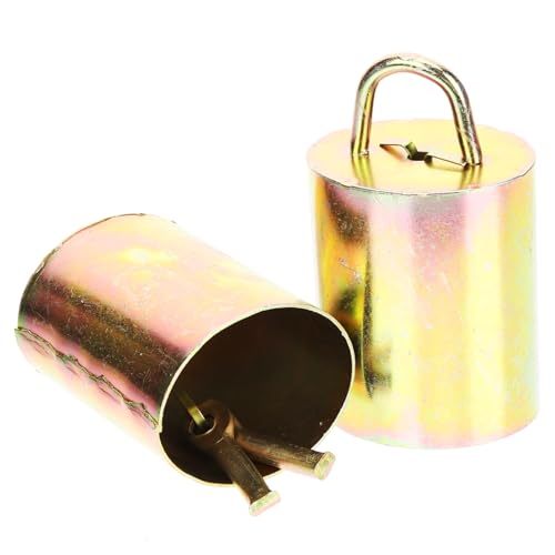GARVALON 2stücke Metallglocken Für Kühe Rustikale Kuhglocken Kleine Glocken Vintage-Glocken Bastelglocken von GARVALON