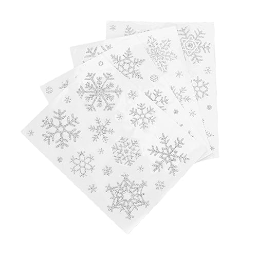 GARVALON 4-teiliges Schneeflocken Fensterdeko Satz Weihnachtsaufkleber Für Zuhause Und Geschäft Diy-fensteraufkleber Mit Wintermotiven GARVALON 4-teiliges Schneeflocken Fensterdeko Satz Weihnachtsaufkleber Für Zuhause Und Geschäft Diy-fensteraufkleber Mit Wintermotiven von GARVALON