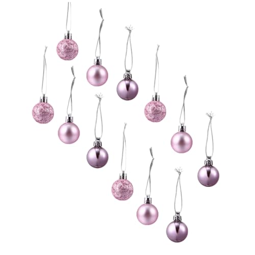 GARVALON 48st Weihnachtskugeln Weihnachtskugel Für Kranz Weihnachtsgirlande Ornament Weihnachtsschmuck Christbaumkugel Christbaumschmuck Mini-Weihnachtskugel Baumkugeln Rosa Plastik GARVALON 48st Weihnachtskugeln Weihnachtskugel Für Kranz Weihnachtsgirlande Ornament Weihnachtsschmuck Christbaumkugel Christbaumschmuck Mini-Weihnachtskugel Baumkugeln Rosa Plastik von GARVALON