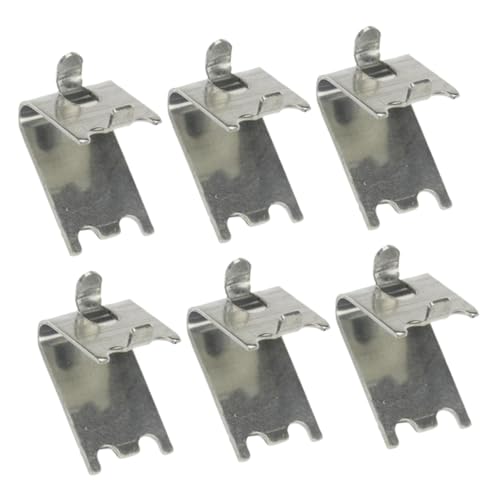 GARVALON 6 Stück Kühlschrank Regal Clips Ersatz Halteklammern für Kühlschrank und Gefrierschrank Metall Robust Installieren für Regalstütze GARVALON 6 Stück Kühlschrank Regal Clips Ersatz Halteklammern für Kühlschrank und Gefrierschrank Metall Robust Installieren für Regalstütze von GARVALON