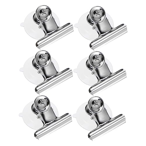 GARVALON 6stücke Edelstahl Clip Mit Saugnapf Wiederverwendbare Saugnapf Klemme Halter Für Bad Und Küche Ohne Bohren Aufhängen Von Kleidung Und Accessoires GARVALON 6stücke Edelstahl Clip Mit Saugnapf Wiederverwendbare Saugnapf Klemme Halter Für Bad Und Küche Ohne Bohren Aufhängen Von Kleidung Und Accessoires von GARVALON